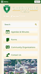 Mobile Screenshot of cityofgreenville.org